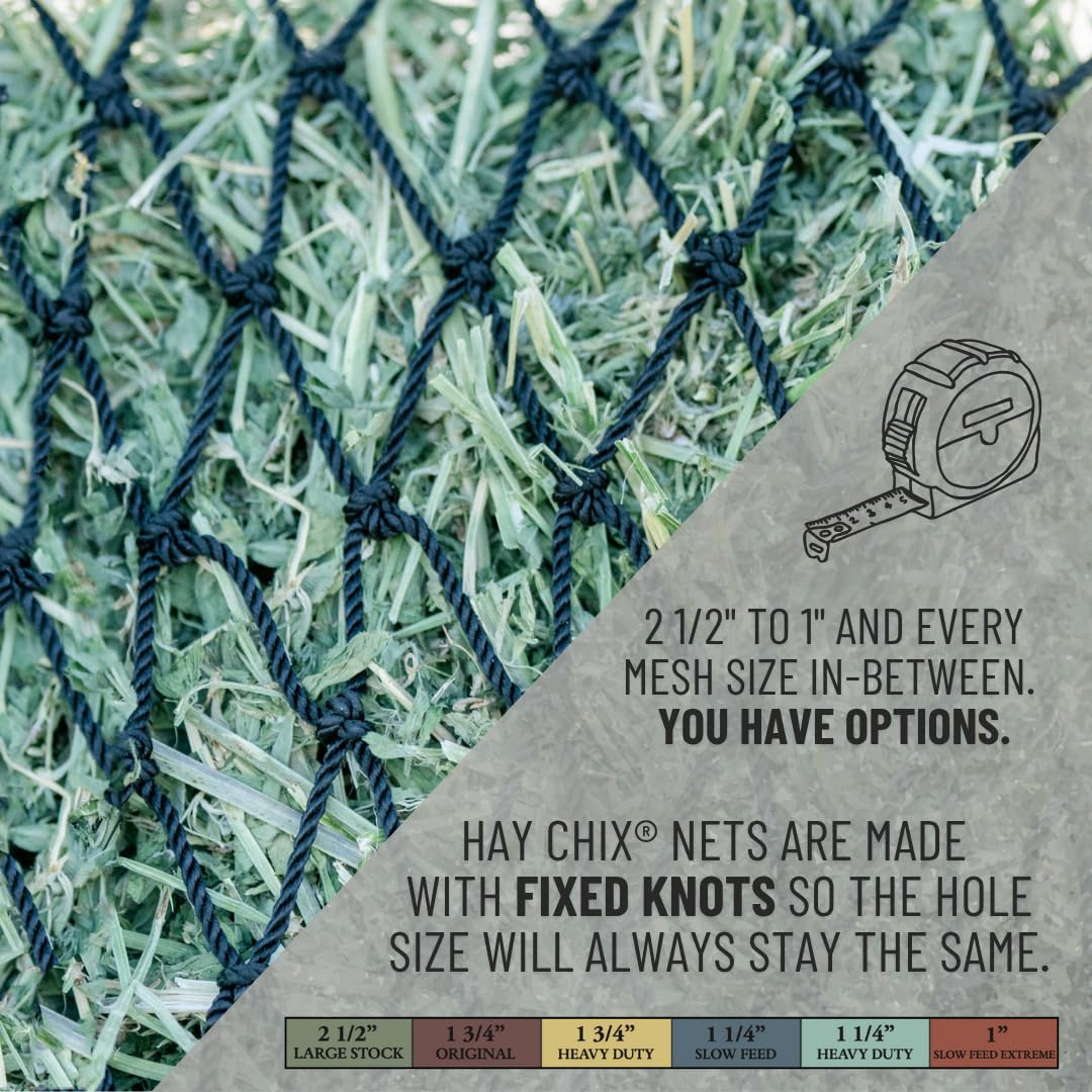 hay chix hay net trailer attachment demonstrates portable feeding on the go.