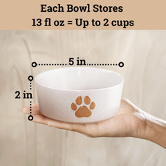 HB Design Co anti-slip base bowls stay steady during feeding on slick floors.
