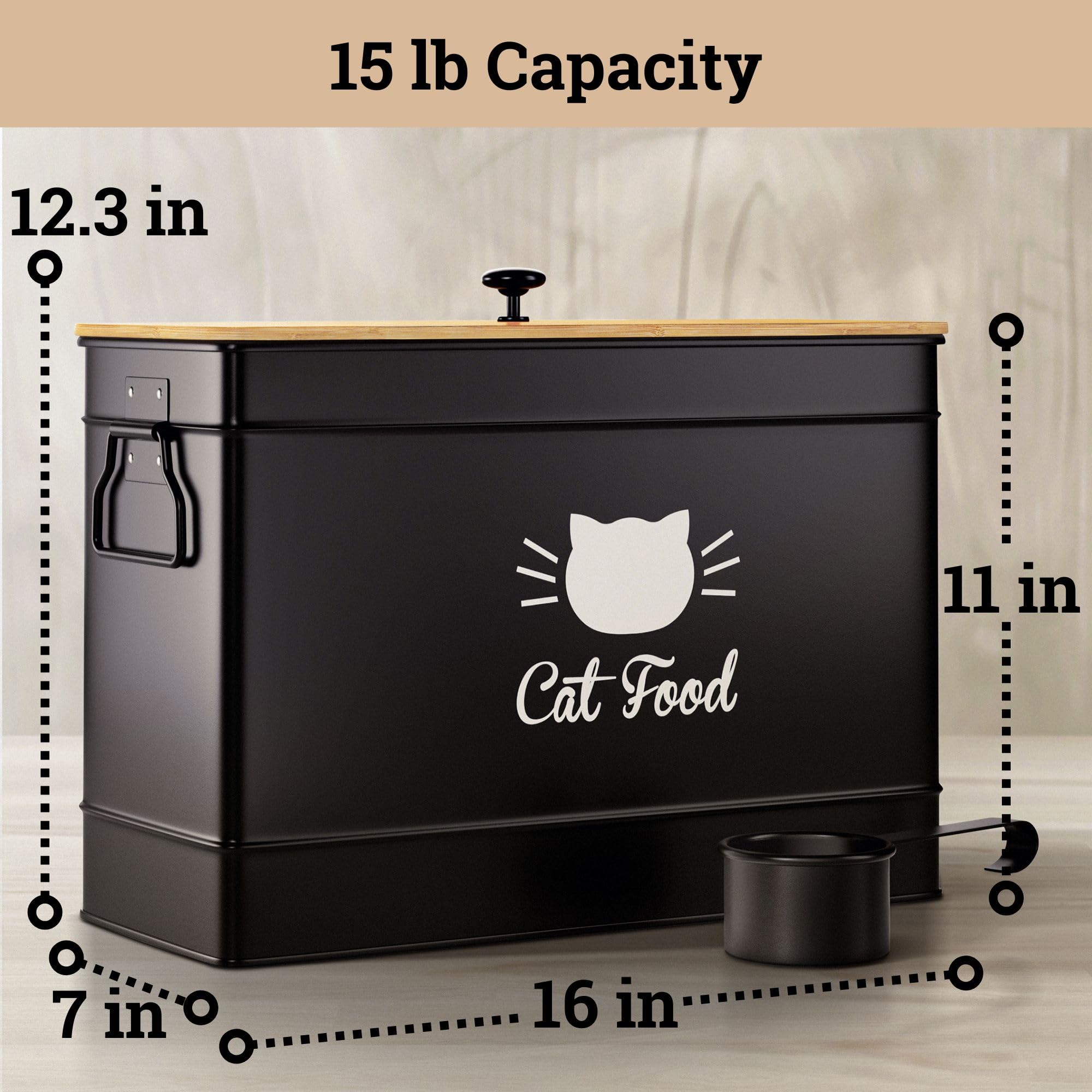 HB Design Co container with matte black finish complements décor