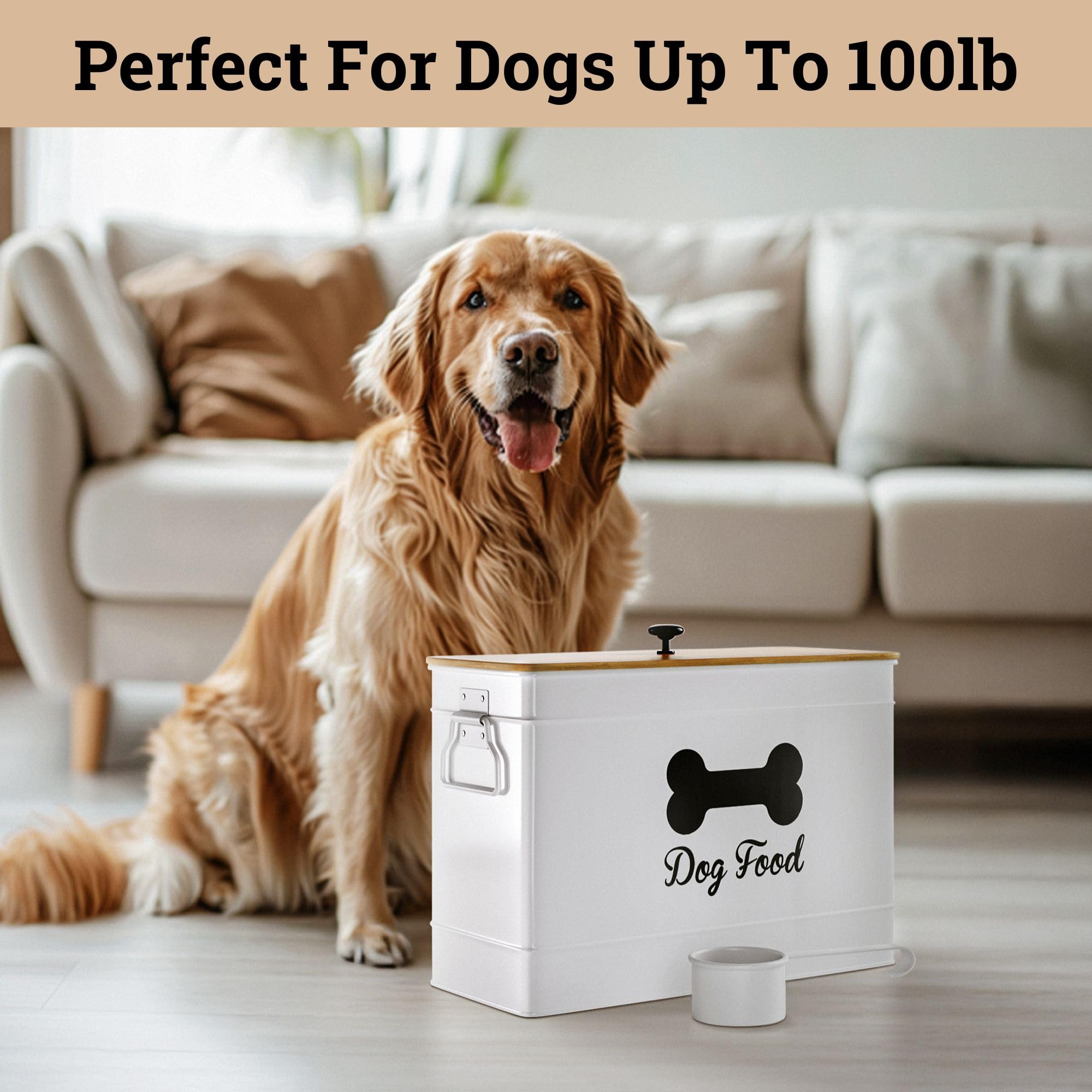 HB Design Co. pantry-friendly storage that keeps dry dog food organized and easy to reach.