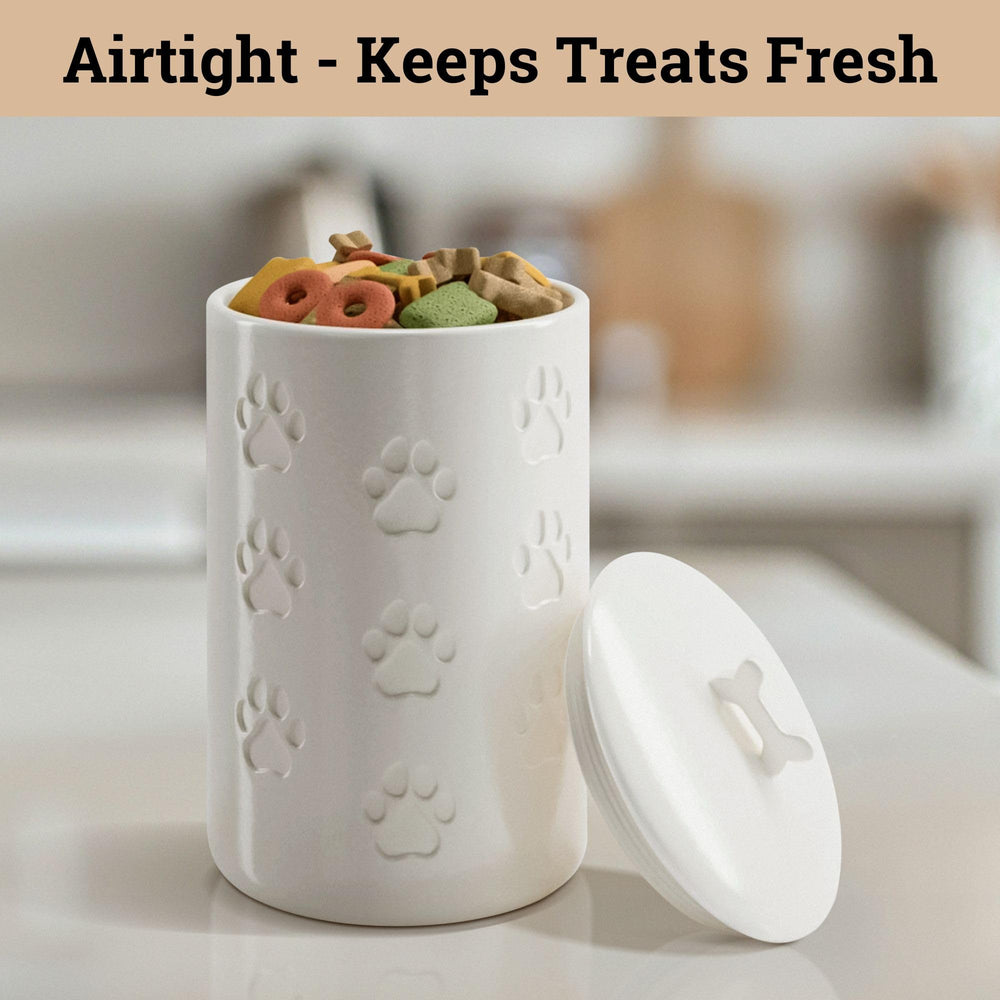 HB Design Co bone-handle lid for easy access while keeping treats fresh