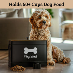 HB Design Co metal scoop for easy dog food serving.