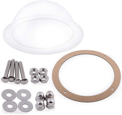 H&B Luxuries dome window two-pack with hardware included for quick setup.