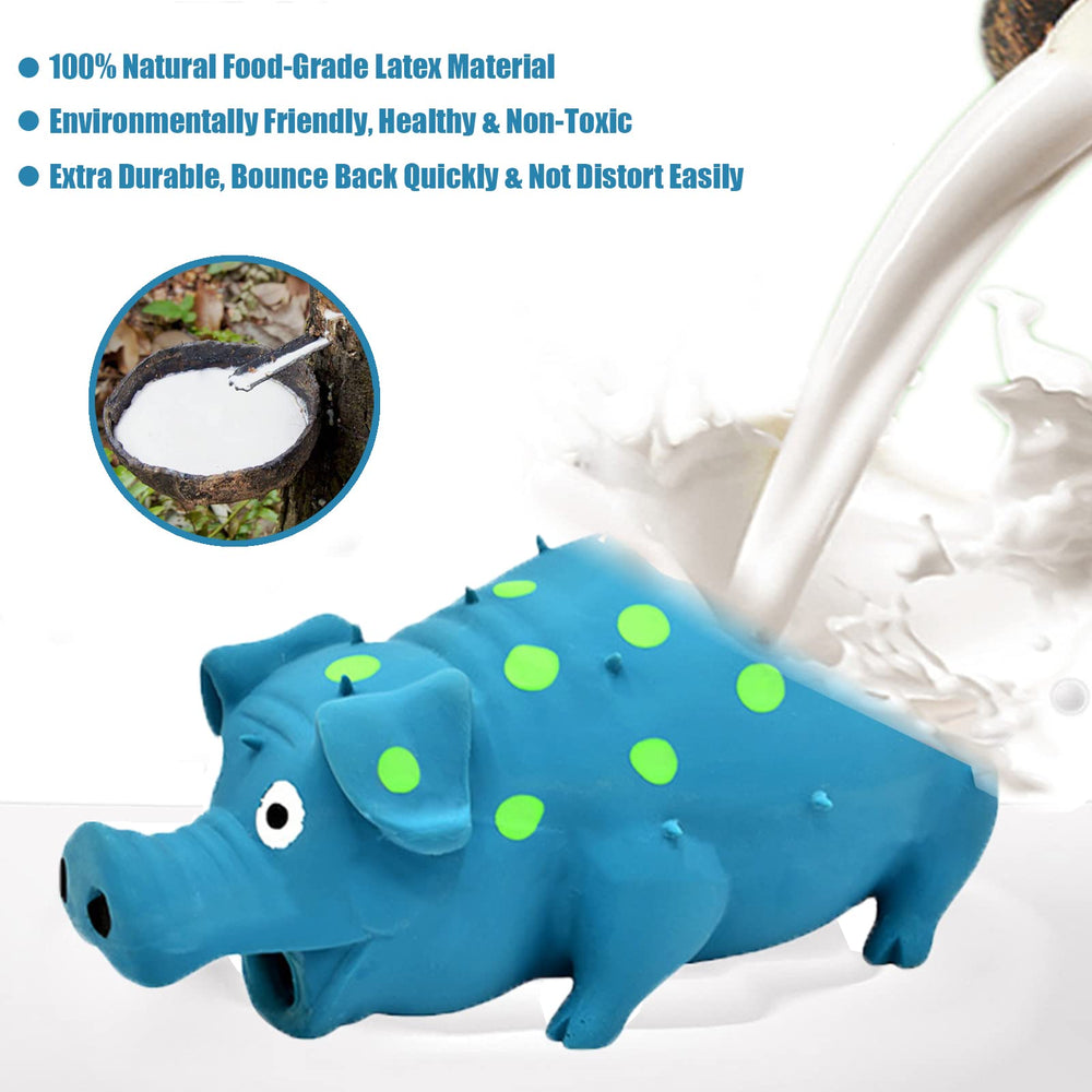 HCHYEY Pig Squeaky Toy durable latex material supports long-lasting chewing