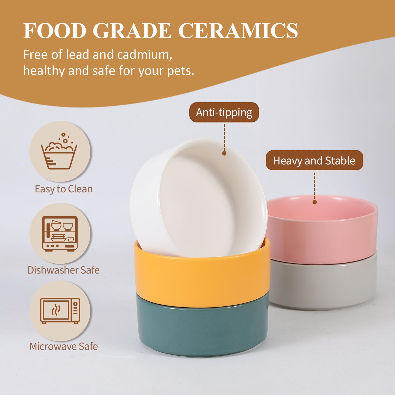 HCHLQLZ comfort eating cat bowl encourages relaxed mealtimes.