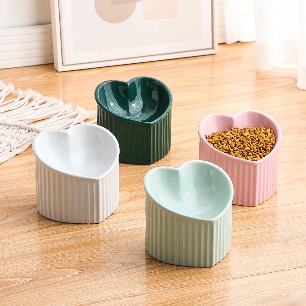 HCHLQLZ lead and cadmium-free porcelain cat bowl for safe meals