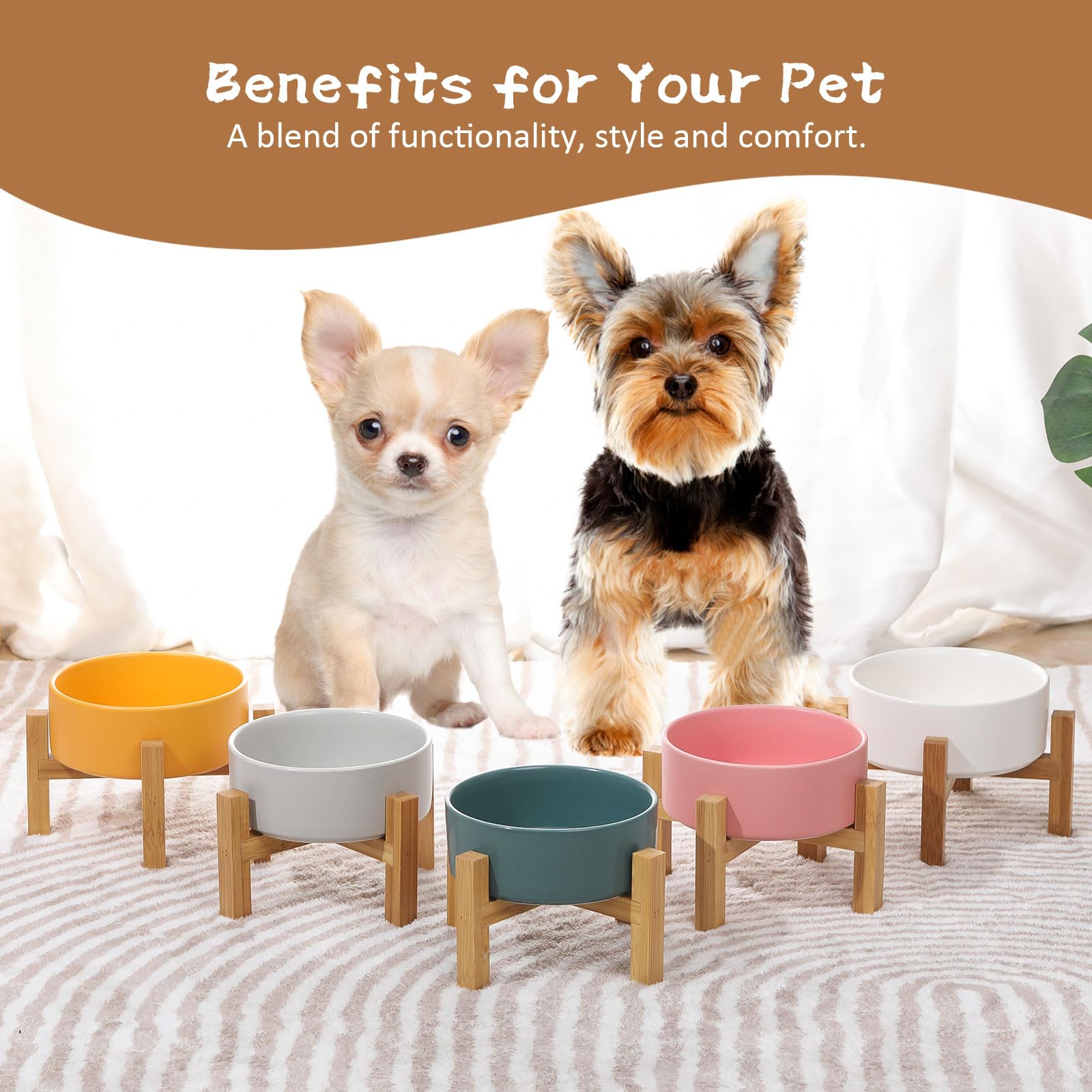 HCHLQLZ smooth-surface bowl is easy to clean and sanitize.