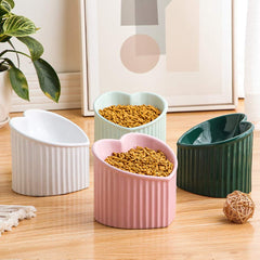 HCHLQLZ pink dishwasher-safe ceramic bowls for quick cleanup