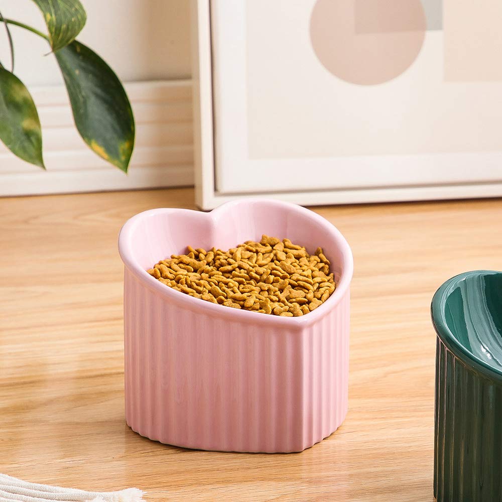 HCHLQLZ pink microwave-safe ceramic bowls tolerate reheating