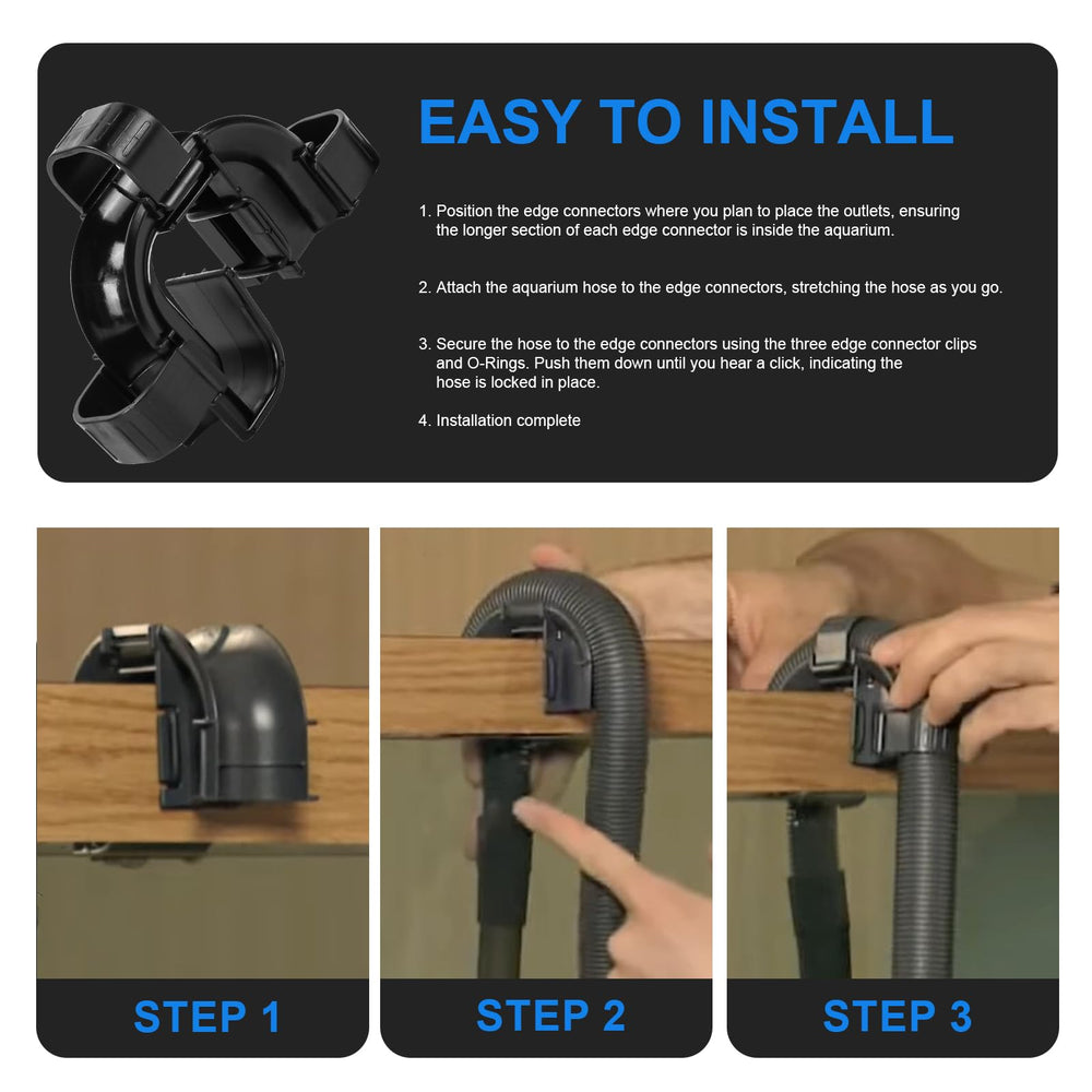 HCLSY anti-leak hose clips illustrate secure connections during filtration