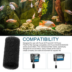 HCLSY Fluval AC20 sponge inlet demonstrates pre-filter protection for freshwater tanks