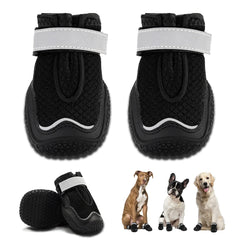 Hcpet dog boots size 5 closeup shows snug adjustable straps for secure outdoor wear