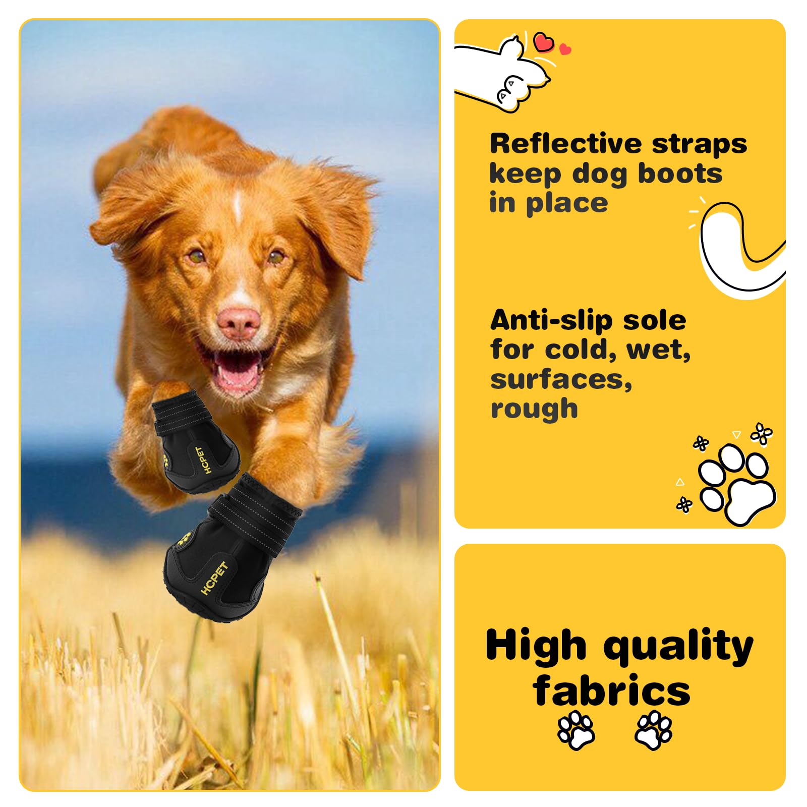 Hcpet anti-slip sole improves grip on slick floors