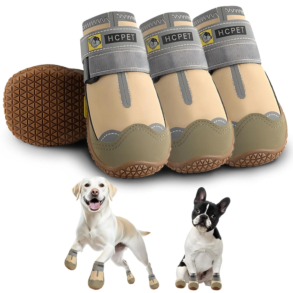 Hcpet size 5 dog boots with wide openings for easy on/off traction