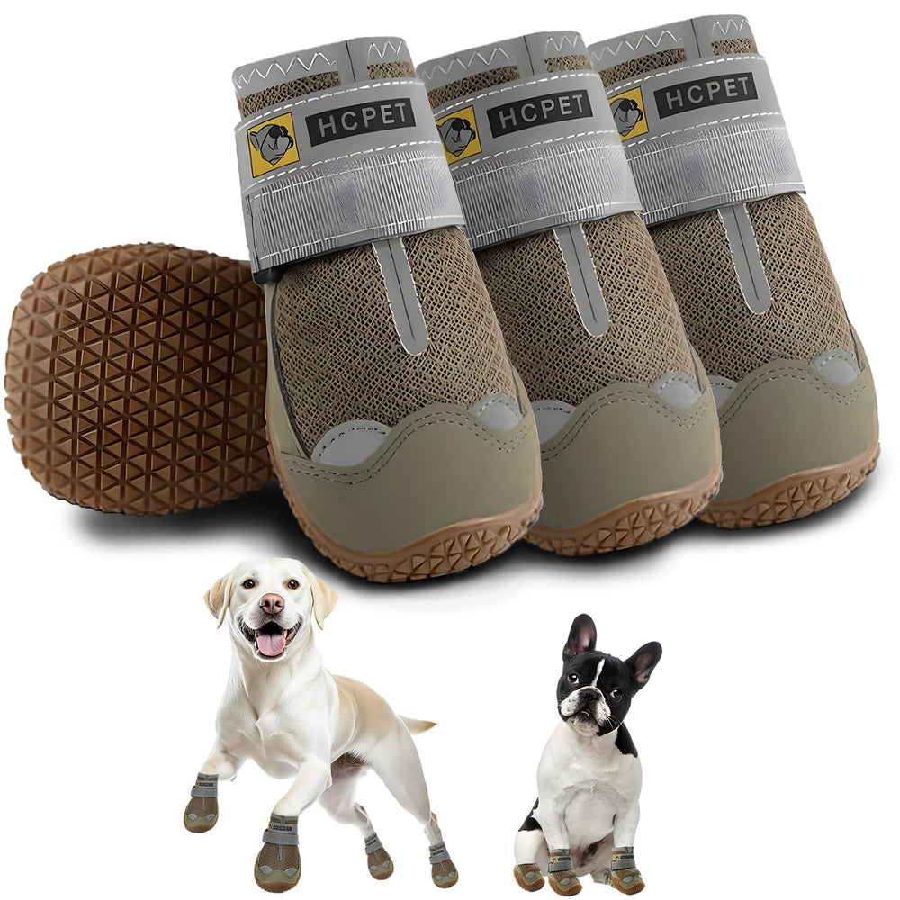 Hcpet dog shoes Size 8 with wide opening for quick, secure fitting on large dogs.