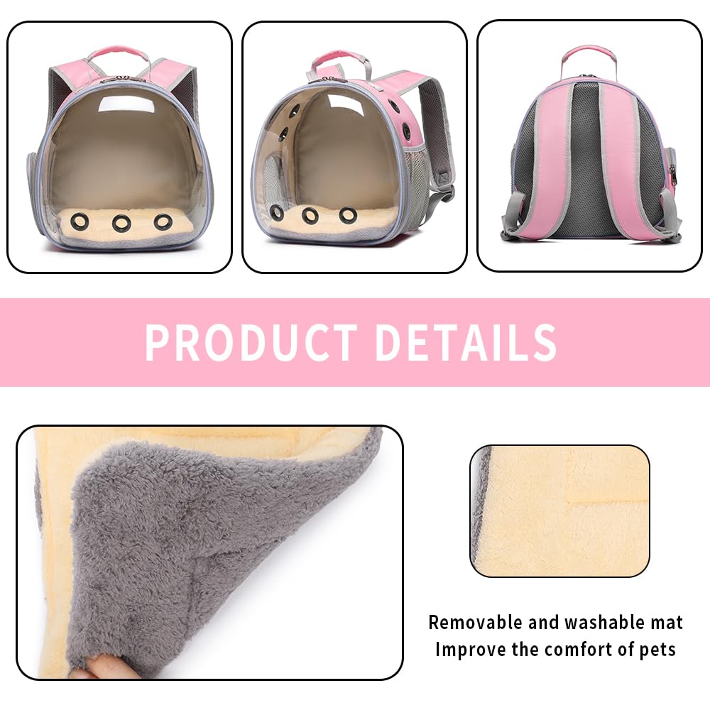 Hcupet Bunny Carrier dual-zipper design keeps pets secure during travel.