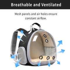 Hcupet Bunny Carrier transparent window for calming outside view