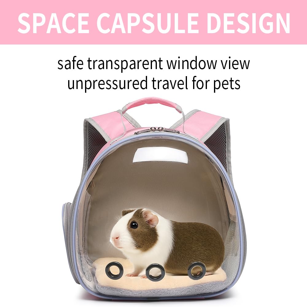 Hcupet Bunny Carrier ventilation holes ensure steady airflow for comfortable trips.