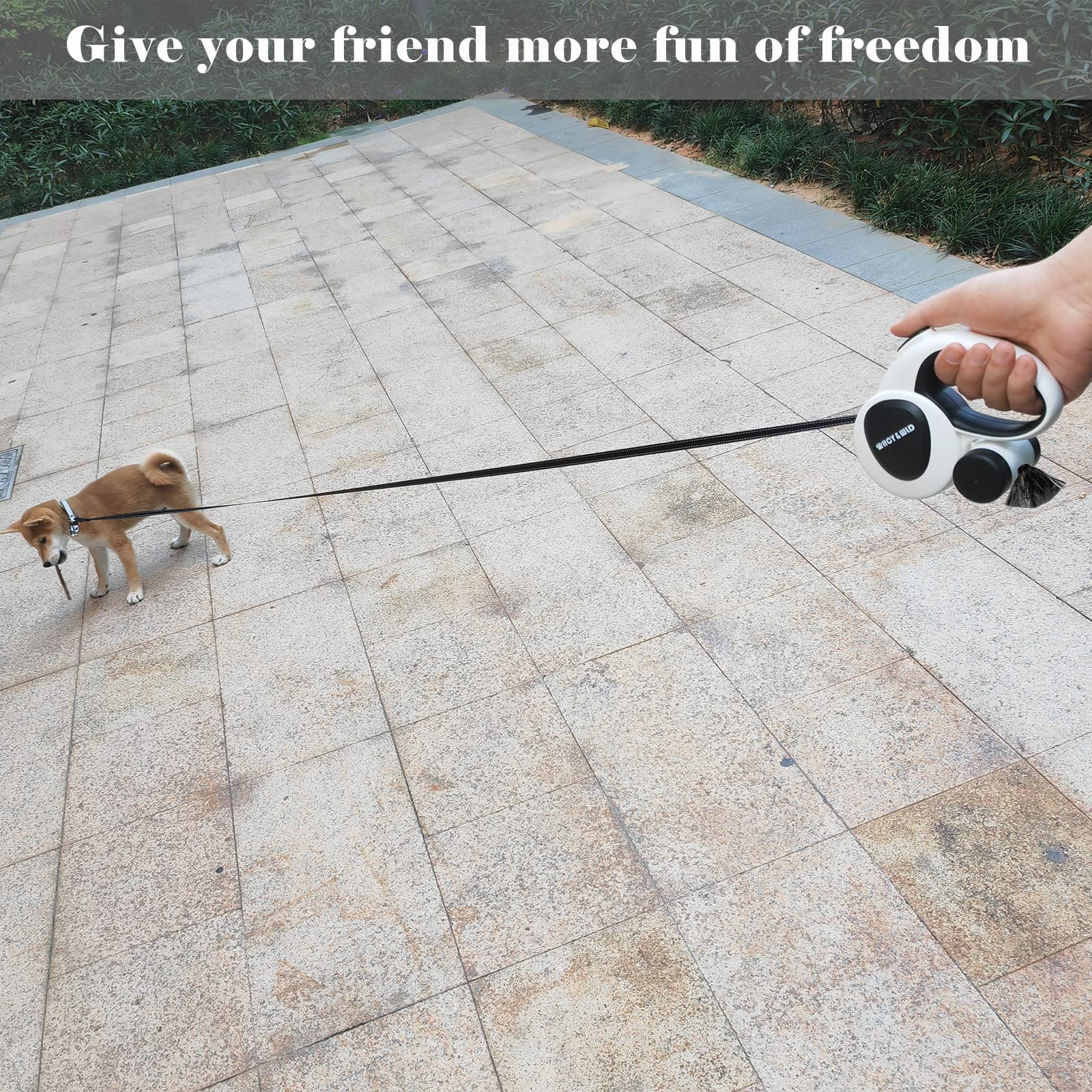 HCY&WLD 4-in-1 leash perfect gift for dog lovers for daily walks and hikes