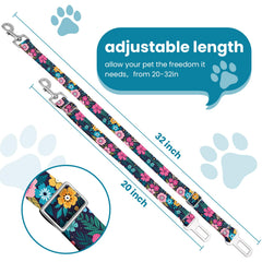 HCYPCV swivel buckle detail shows 360-degree comfort for pets during car rides.