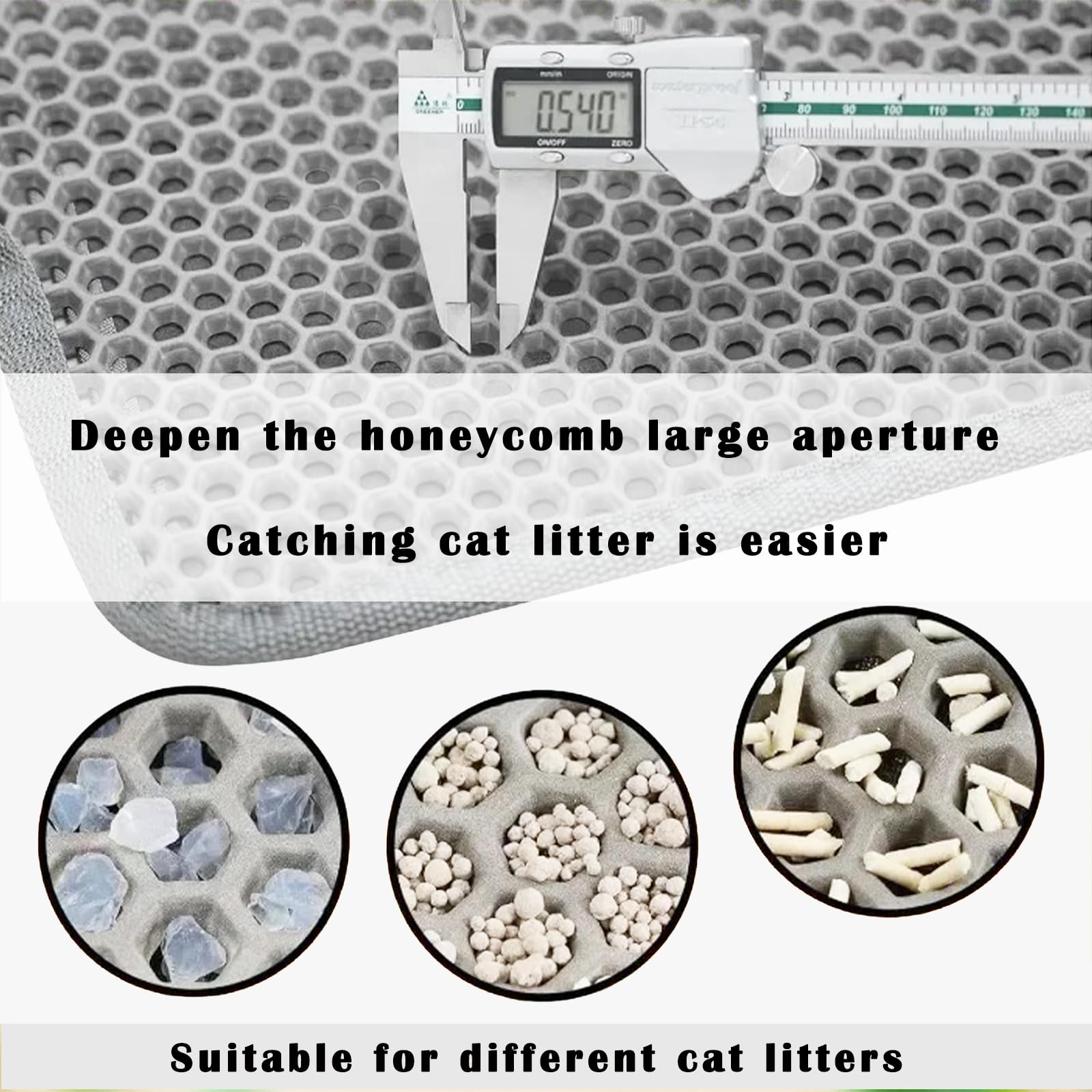 HCY&WLD cat litter mat easy to clean and quick to wash after use.