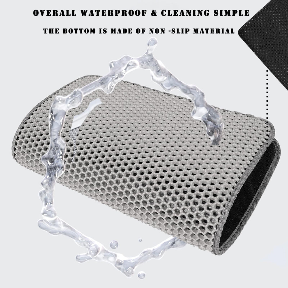 HCY&WLD cat litter mat gray fits various litter boxes