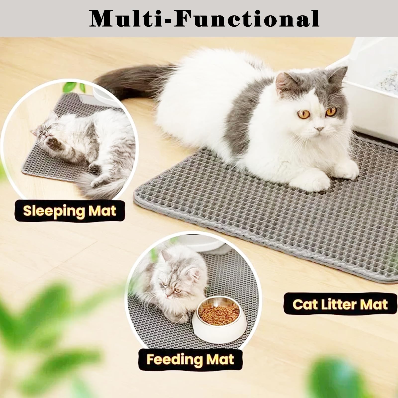 HCY&WLD cat litter mat sizes available to fit various litter boxes.