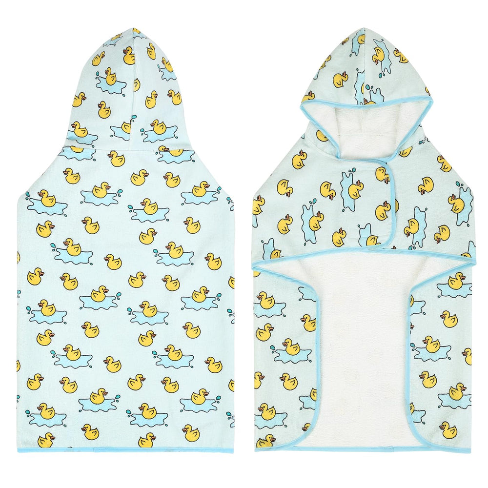 HDE dog bathrobe travel-friendly design is ideal for outdoor drying on trips