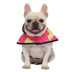 HDE dog raincoat adjustable belly strap ensures secure, comfortable fit.