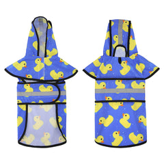 HDE raincoat features adjustable belly strap for a secure fit.