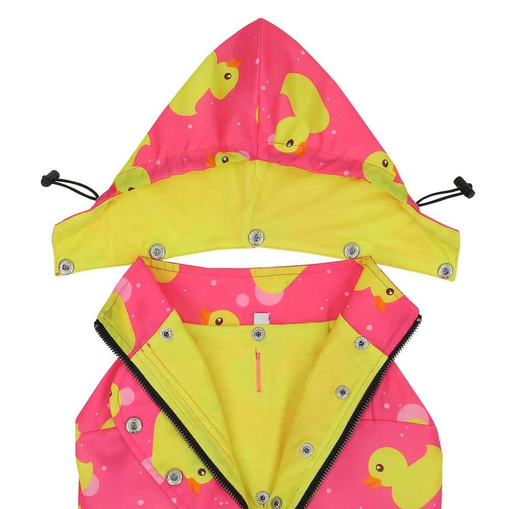 HDE dog raincoat size chart Small to XXXL for a wide fit