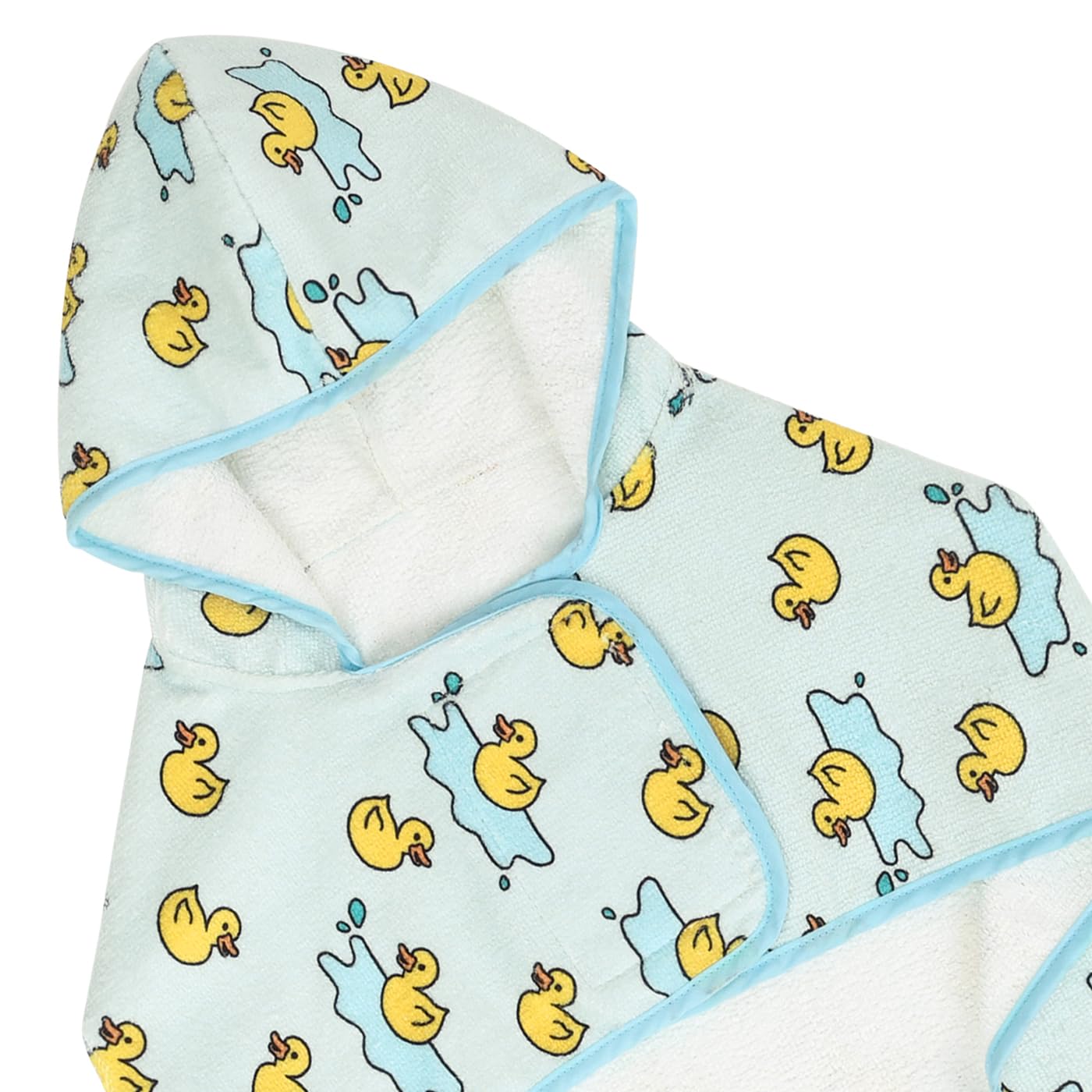 HDE rubber duck design bathrobe adds playful style while keeping dogs dry after baths