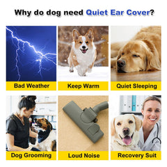 HDKUW polar fleece soft dog ear cover detail for warmth