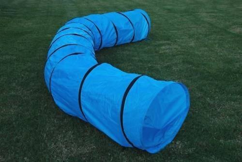 HDP 18ft dog agility tunnel for versatile backyard or indoor training sessions