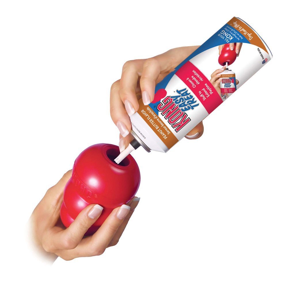 HDP Kong Classic stuffed-treat-dispensing image highlights enrichment