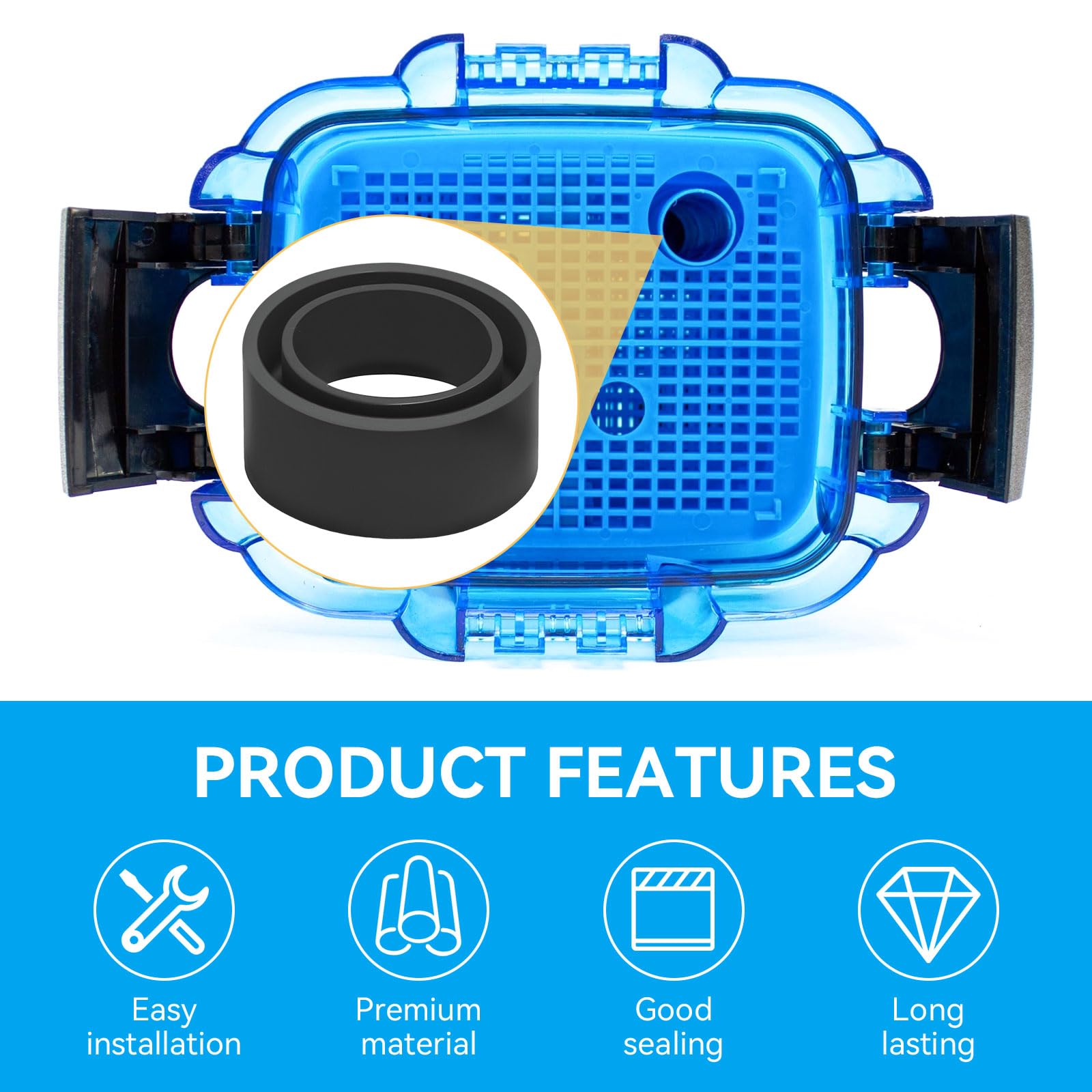 HDWGGD CCF221 durable rubber material emphasizes longevity and reliable sealing under water flow.