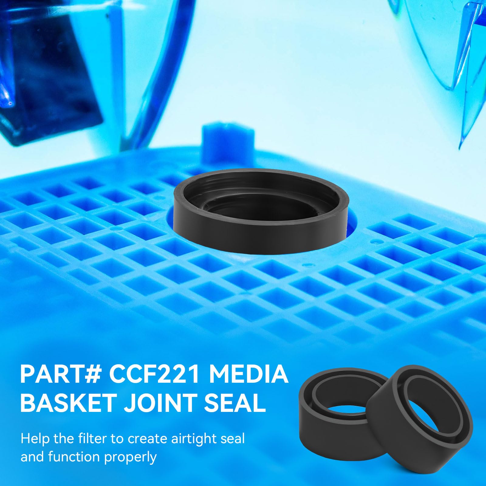 HDWGGD CCF221 airtight seal reduces noise and helps maintain steady water flow.