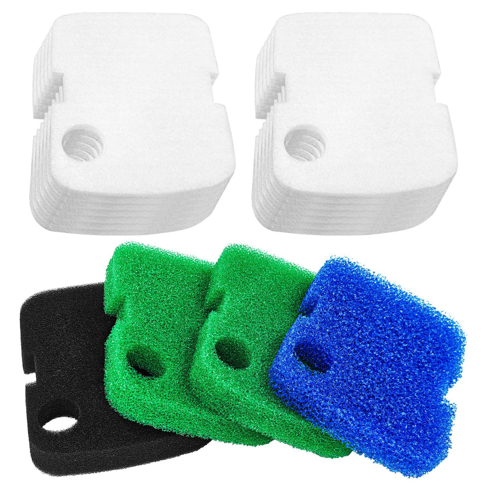 HDWGGD coarse black sponge pad captures large debris for clearer water
