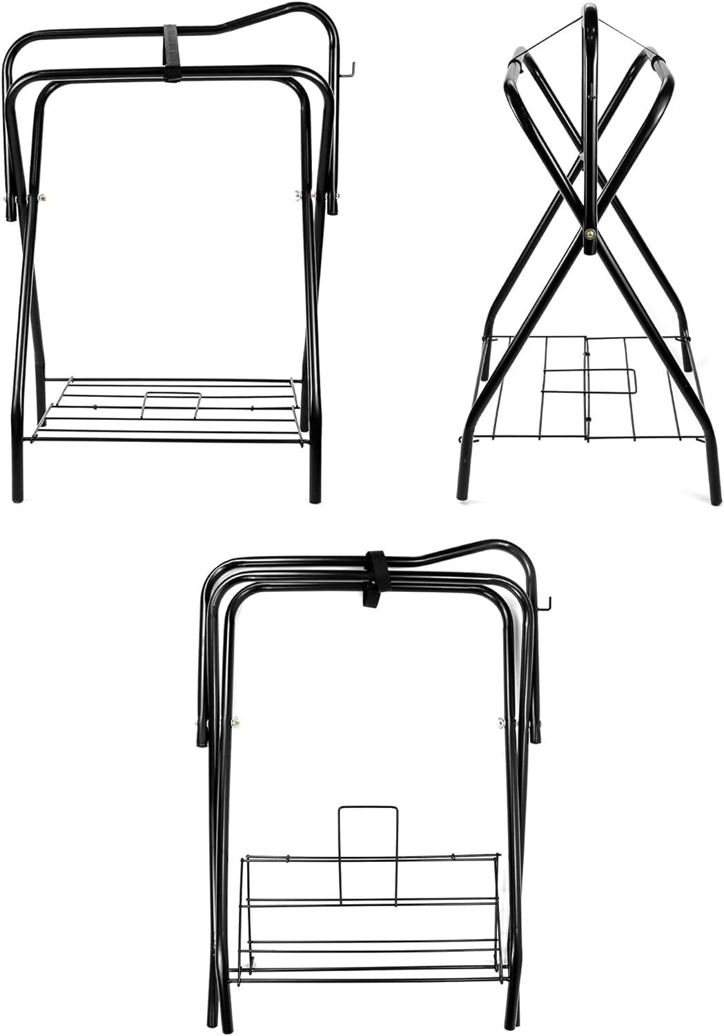 HDYEGY saddle rack English and Western saddles fit securely.