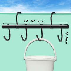 HDYEGY 6-hook portable tack rack demonstrates screw-free, easy-to-move storage.