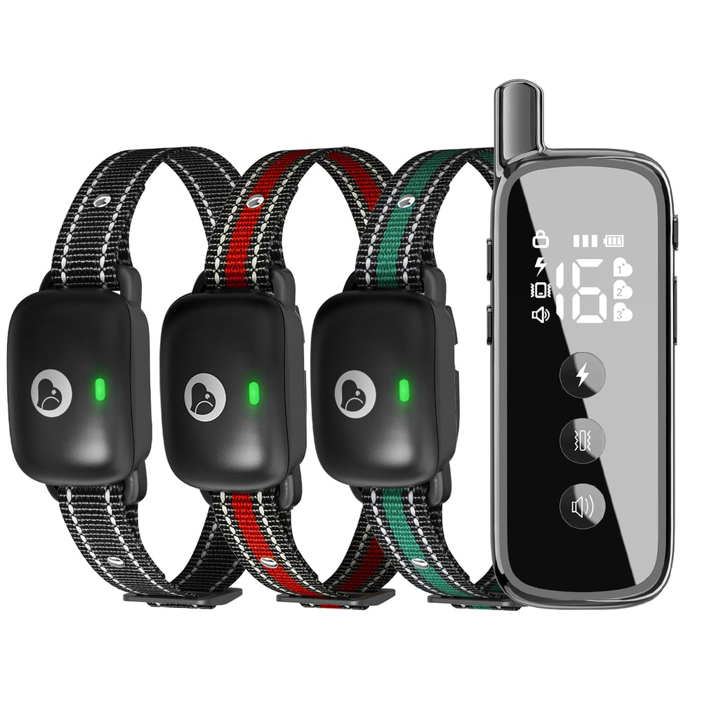 Heaflex dog shock collar remote control enables precise beep and vibration training.