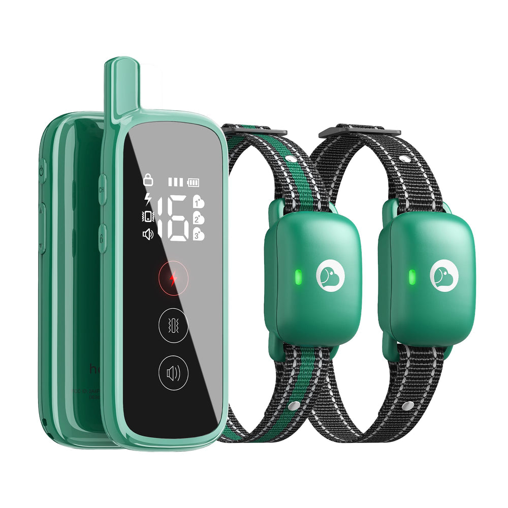 Heaflex dog shock collar touch-screen front view showing quick, user-friendly training control.