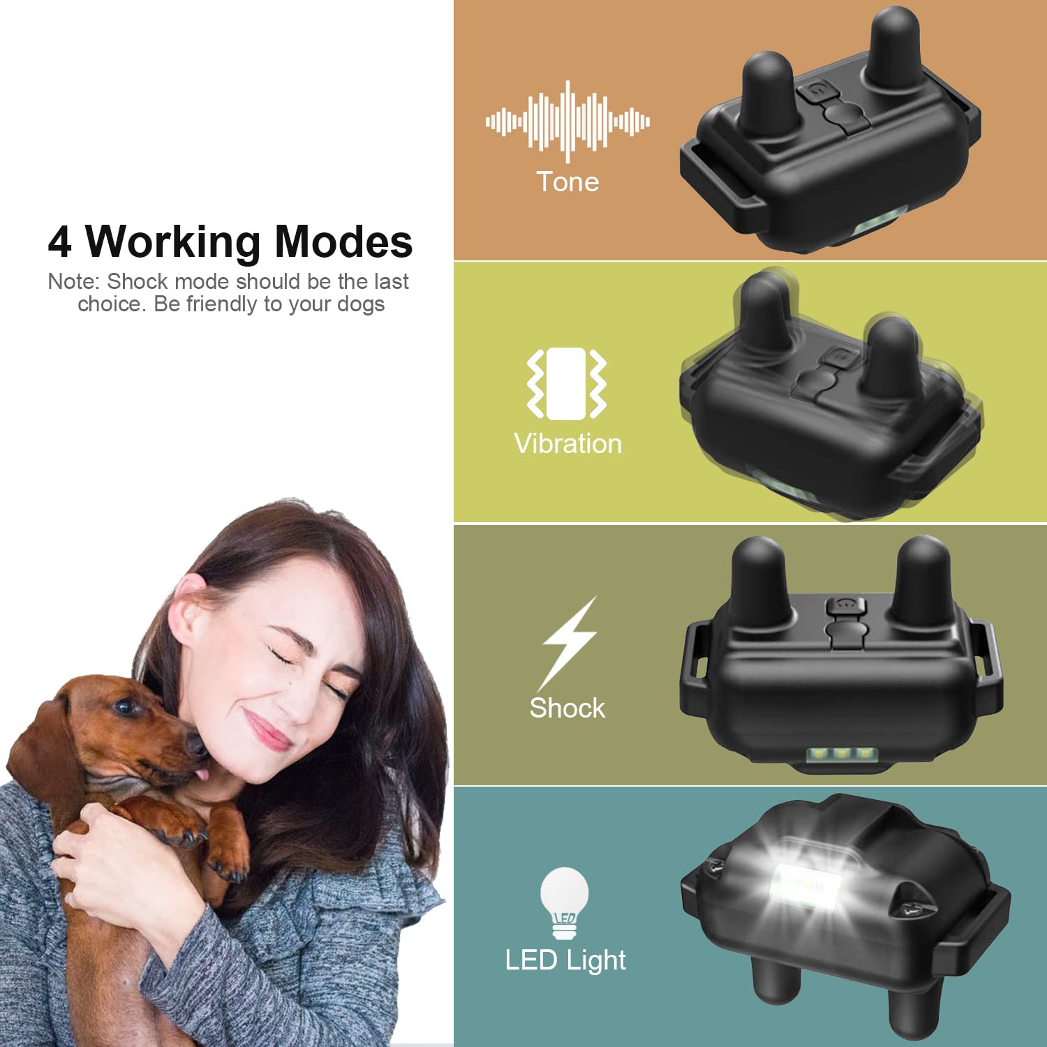 Heaflex dual-receiver pack enabling training two dogs simultaneously