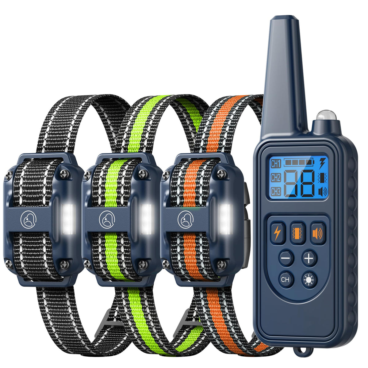 Heaflex shock collar remote enables quick training control during sessions.
