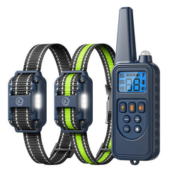 Heaflex training collar on dog neck shows adjustable modes for personalized training.