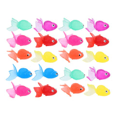 Healifty artificial goldfish floating in mixed colors enhances aquarium decor and color.