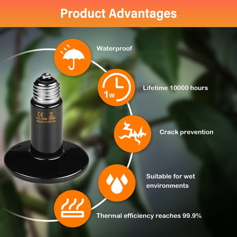 HealSmart incubation egg heat lamp ideal for poultry egg incubation setups