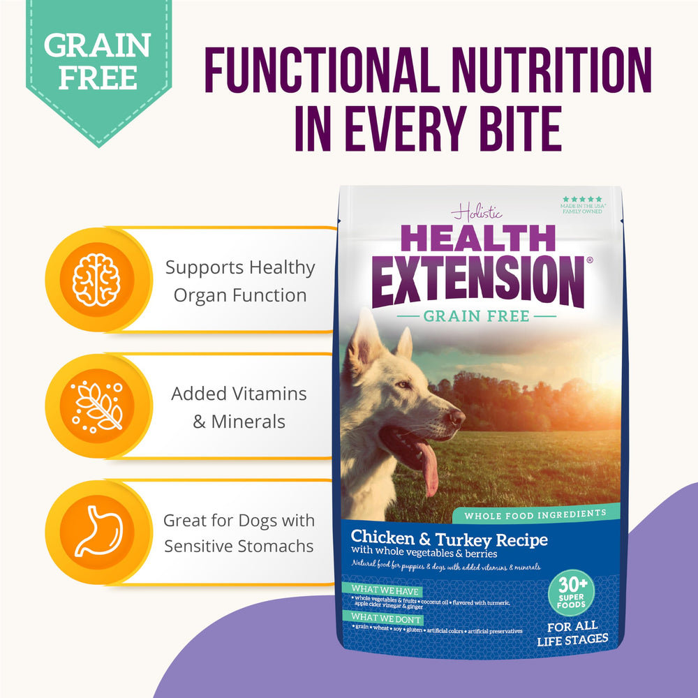 Health Extension 30-plus superfoods list graphic showcases natural antioxidants and nutrients.