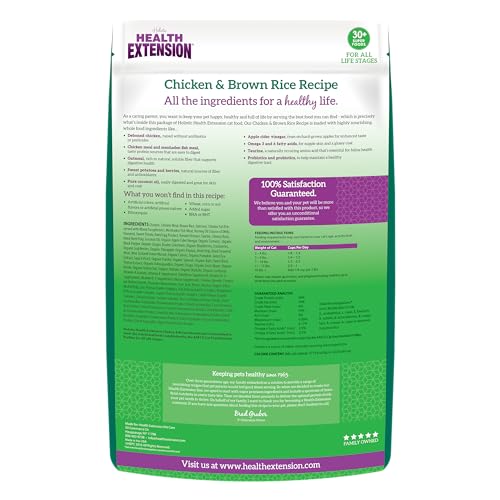 Health Extension bag sealed showing convenient resealable packaging.