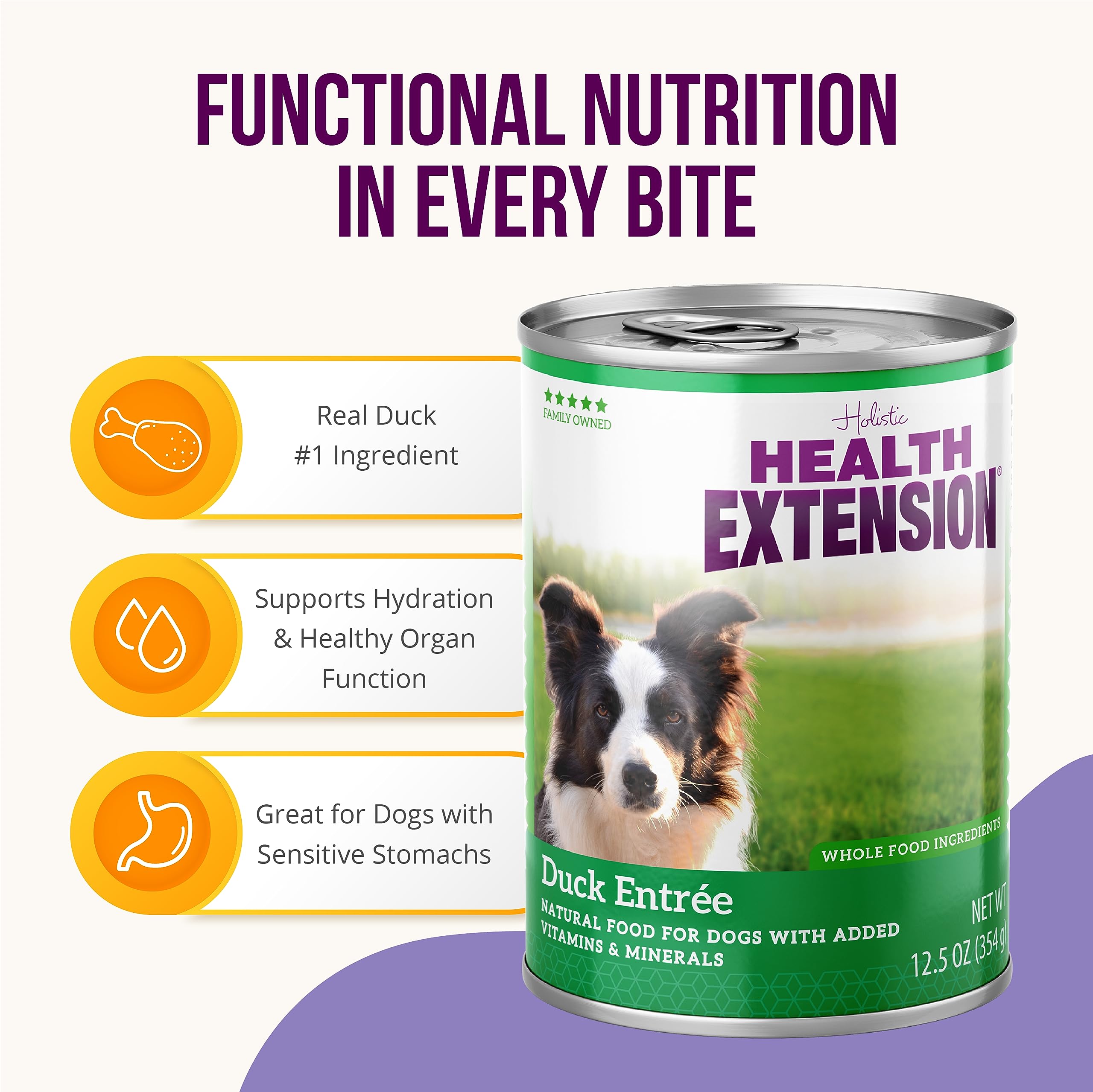 Health Extension Duck Entrée case-pack emphasizes convenient meal planning.